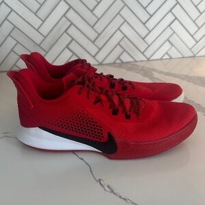 Nike Mamba Fury Basketball Shoe Kobe Bryant Signature Line University Red